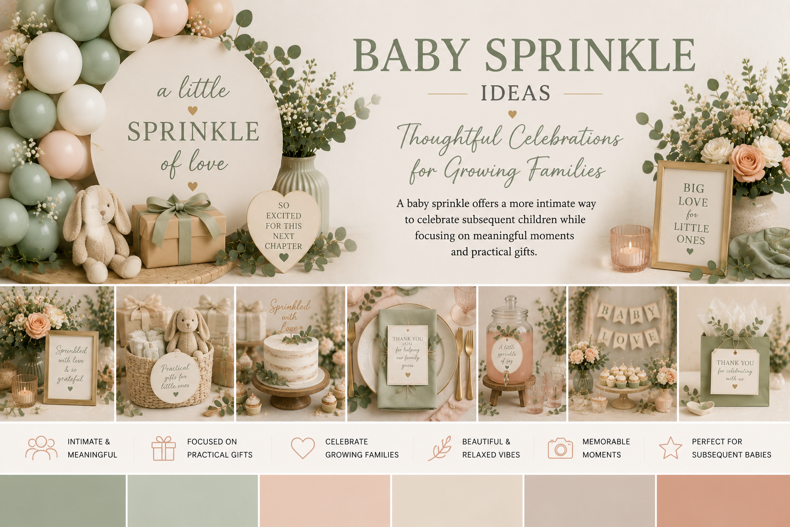 Cozy baby sprinkle celebration